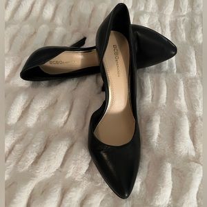 BCBGeneration black leather heels size 9